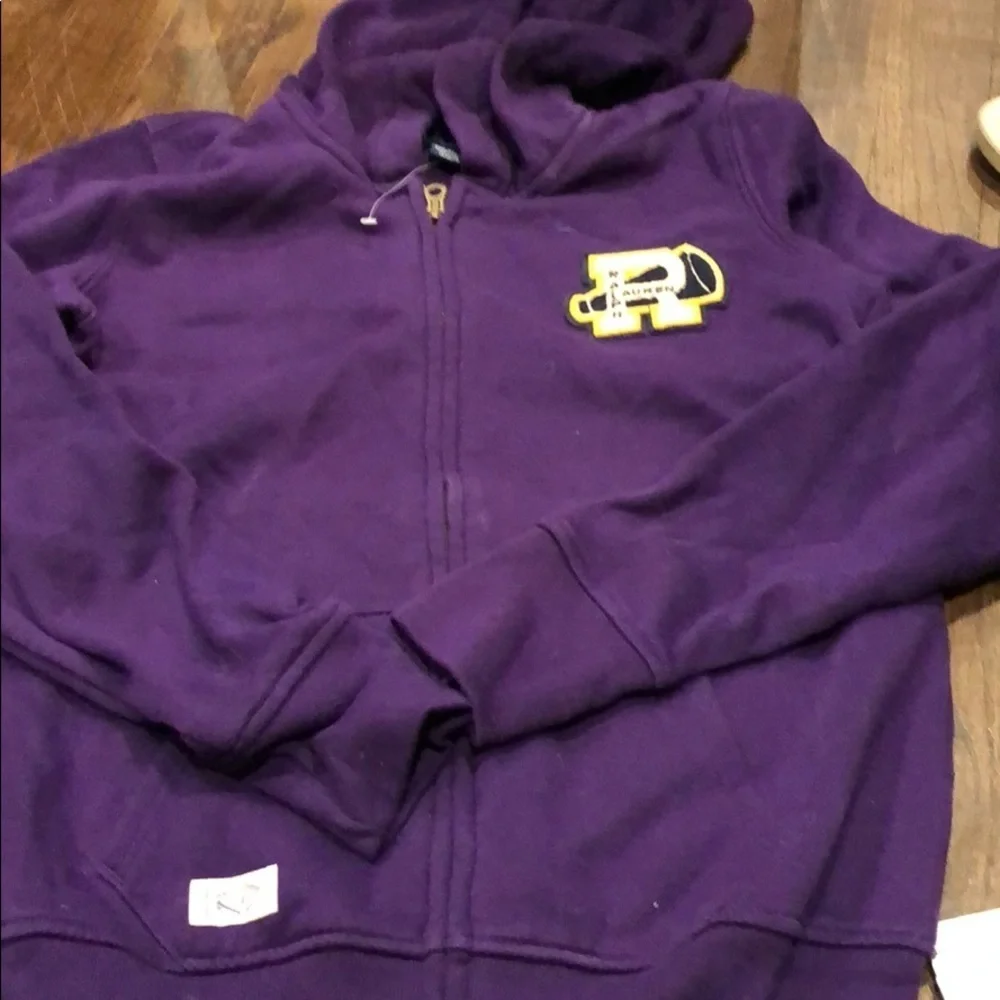 Ralph Lauren megaphone purple sweatshirt xl/16 NWOT